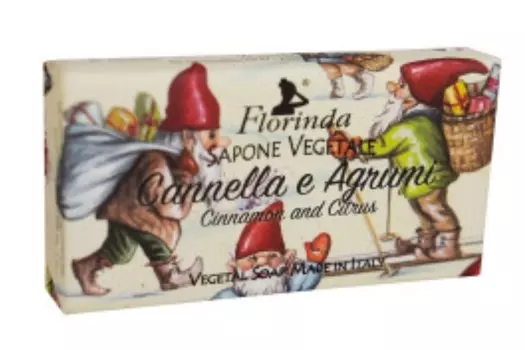 Мыло FLORINDA счастливого рождества cannella e agrumi, 100 г