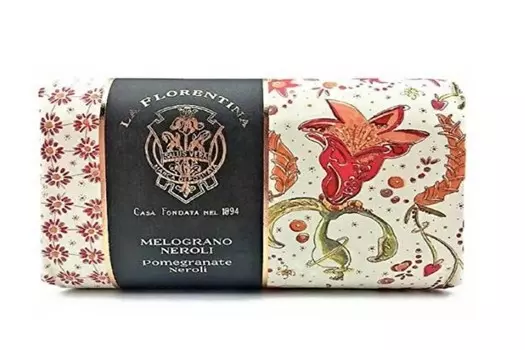 Мыло LA FLORENTINA GIARDINO SEGRETO Гранат и Цветок нероли, 270 г