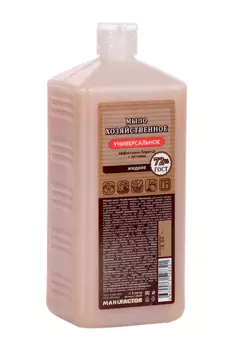 Мыло MANUFACTOR жидкое хозяйственное универсальное пэт 1 л, (L50604)