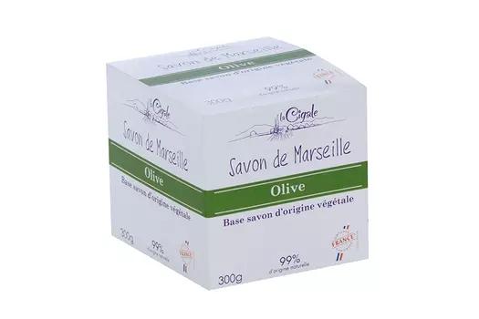 Мыло марсельское LA CIGALE Растительное Олива, 300 г