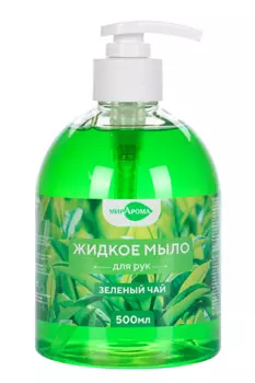 Мыло МирАрома жидкое Зеленый чай д/рук, 500 мл