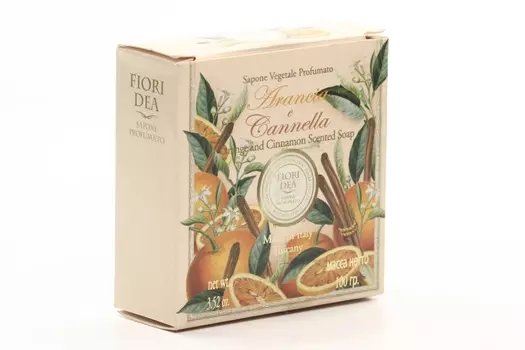 Мыло натур апельсин/кориц/красн глина, 100 г