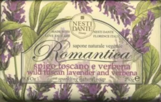 Мыло Нести Данте Романтика Дикая тосканская лаванда/вербена, 250 г
