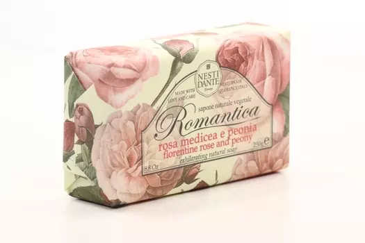 Мыло Нести Данте Романтика Флорентийская роза и пион, 250 г