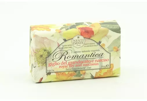 Мыло Нести Данте Романтика Королевская лилия и нарцисс, 250 г
