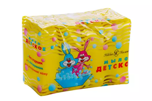 Мыло Невская Косметика туалетное детское, 100 г, 4 шт