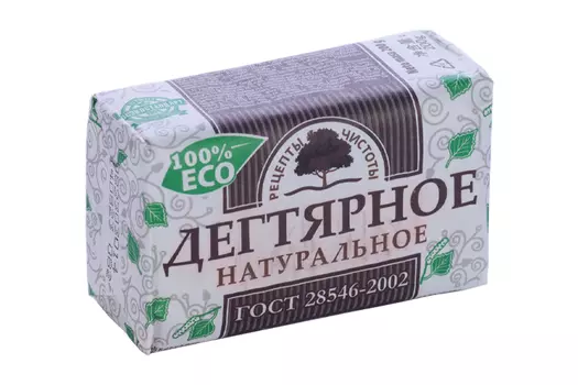 Мыло НМЖК рецепты чистоты туалетное дегтярное, 200 г