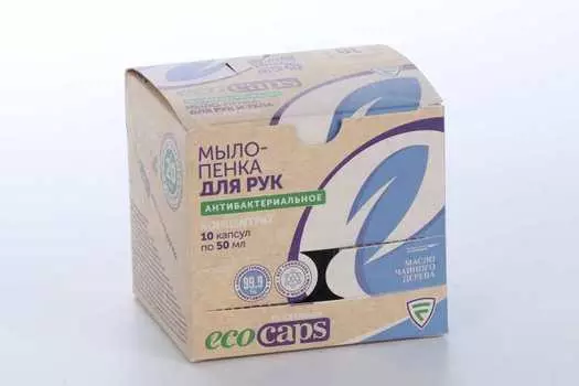 Мыло-пенка Flexfresh EcoCaps антибакт д/рук концентрат масло чайного дерева, 50 мл, 10 шт