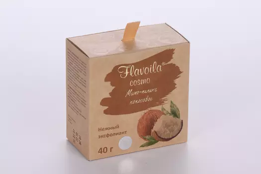 Мыло-пилинг Флавойла космо кокосовое, 40 г