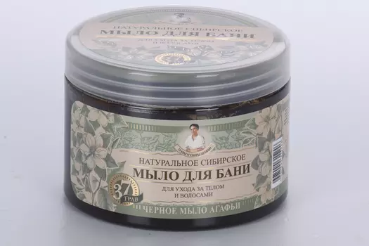 Мыло Рецепты бабушки Агафьи Травы и сборы Агафьи черное д/бани, 500 мл