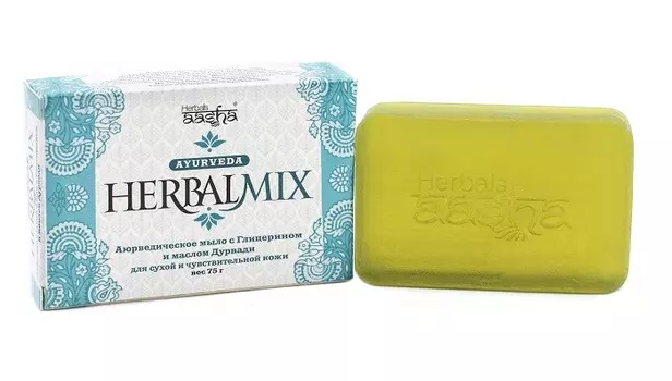 Мыло с Глицерином для сухой и чувствительной кожи AASHA HERBALS, 75 г