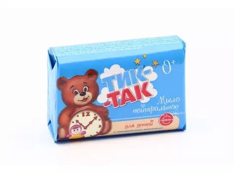Мыло Свобода Тик-Так нейтральное с миндальным молочком детское, 90 г