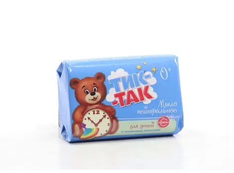 Мыло Свобода Тик-Так нейтральное с оливковым молочком детское, 90 г