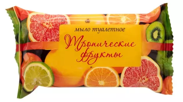 Мыло туалетное штампованное "Тропические фрукты" 100гр