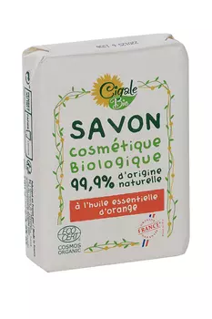 Мыло твердое CIGALE BIO с эфирным маслом Апельсина, 100 г