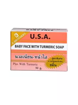 Мыло твердое для лица от прыщей K.Brothers Baby Face c AHA-кислотами, 50 г