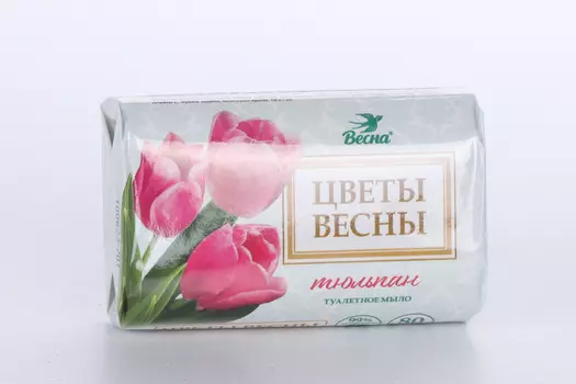 Мыло твердое Весна Цветы весны Тюльпан, 90 г