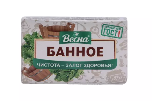 Мыло Весна Банное, 90 г