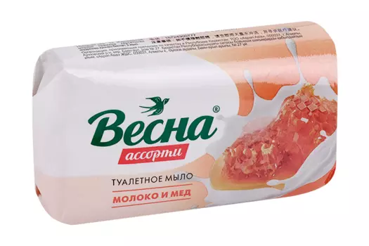 Мыло Весна Молоко и мед, 90 г