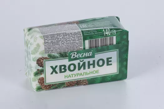 Мыло Весна твердое натуральное хвойное, 140 г