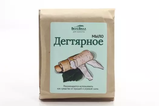 Мыло Вкусвилл Дегтярное, 100 г