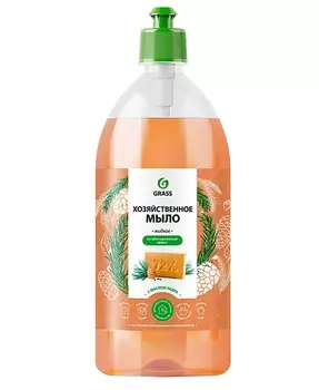 Мыло жидкое GRASS хозяйственное с маслом кедра 1 л
