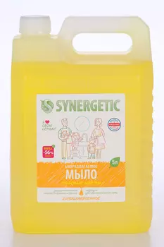 Мыло жидкое SYNERGETIC д/рук и тела полевые цветы, 5 л