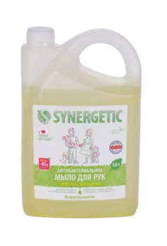 Мыло жидкое SYNERGETIC д/рук и тела имбирь и бергамот антибактериальное, 3,5 л
