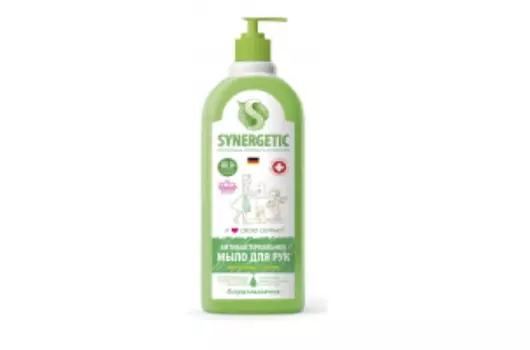 Мыло жидкое SYNERGETIC д/рук лемонграсс и мята антибактериальное, 1 л