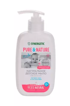 Мыло жидкое SYNERGETIC натуральное гипоаллергенное детское (с 0 мес), 250 мл