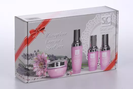 Набор №4 SeaCare мультивитаминный крем дневной(50мл) крем ночной(50мл) сыворотка(50мл) д/лица 3шт