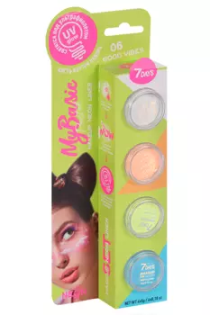 Набор 7DAYS MY BASIC графических лайнеров д/макияжа UVglow Neon Pastel/06 Good vibes 5 г, 4 шт