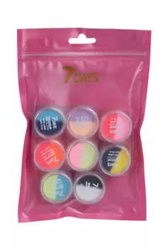 Набор 7DAYS UVglow Neon Pastel 08 PERFECT MATCH граф лайнеров д/мак 8 шт 5 г