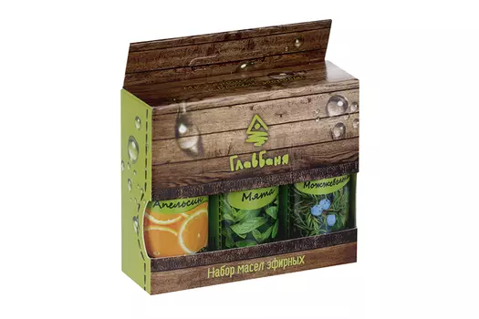 Набор эфирных масел "Апельсин. Мята. Можжевельник", 3 шт по 17 мл