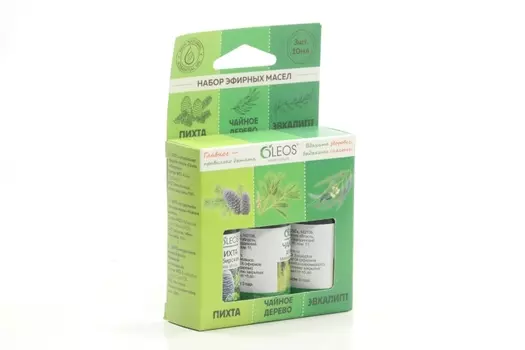 Набор эфирных масел пихта/чайное дерево/эвкалипт