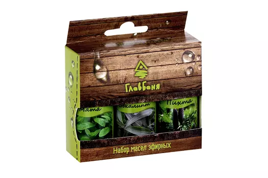 Набор эфирных масел "Пихта. Мята. Эвкалипт", 3 шт по 17 мл