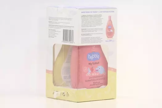 Набор BEBBLE косметический для ухода my friend банан/клубника шампунь 2 шт