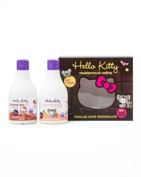 Набор детский шампунь и гель для душа Hello Kitty Coalas love chocolate с экстрактом зародышей пшеницы, 2шт, 250 мл