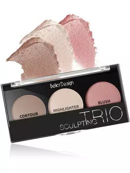 Набор для скульптурирования лица Sculpting Trio BELOR DESIGN сборка №1 теплая 10,9 г
