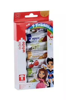 Набор Edel+White 7fruchtli з/паст детских из 7 шт с подставкой от 0 до 6 лет