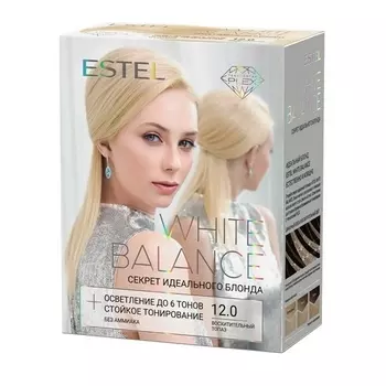 Набор Estel White Balance Секрет идеального блонда тон 12.0 Восхитительный топаз