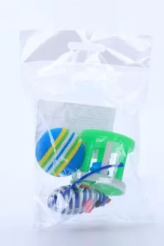 Набор игрушек Чистый котик д/кошек мячик/мышь/цилиндр в ассортименте