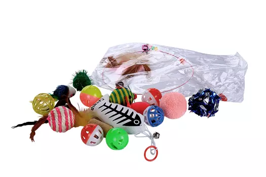 Набор игрушек Чистый котик SET-11 д/кошек 16 шт
