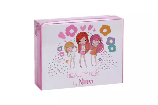 Набор косметики Nomi Beauty box 8 детской лак/жидкость д/снятия/бальзам/тени/крем/