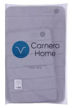 Набор ковриков Carnero Home д/ванной и туалета 2 шт, (светло-серый)