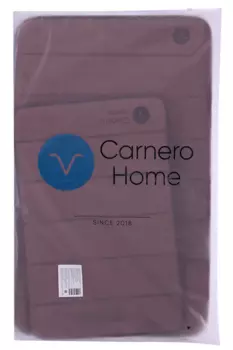 Набор ковриков Carnero Home д/ванной и туалета 2 шт, (коричневый)