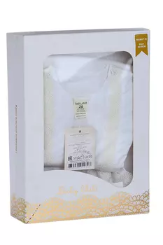 Набор крестильный д/девочки Lucky Child рубашка/чепчик/полотенце 80-86 см р 26 белый