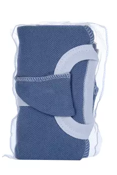 Набор Мьельк пеленка-кокон/шапочка/антицарапки Блу шадоу голландский синий/голубино-синий