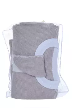 Набор Мьельк пеленка-кокон/шапочка/антицарапки Вайт сенд светло-серый