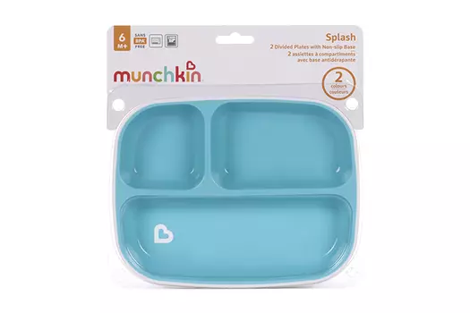 Набор Манчкин детских цветных тарелок (с 6 мес)